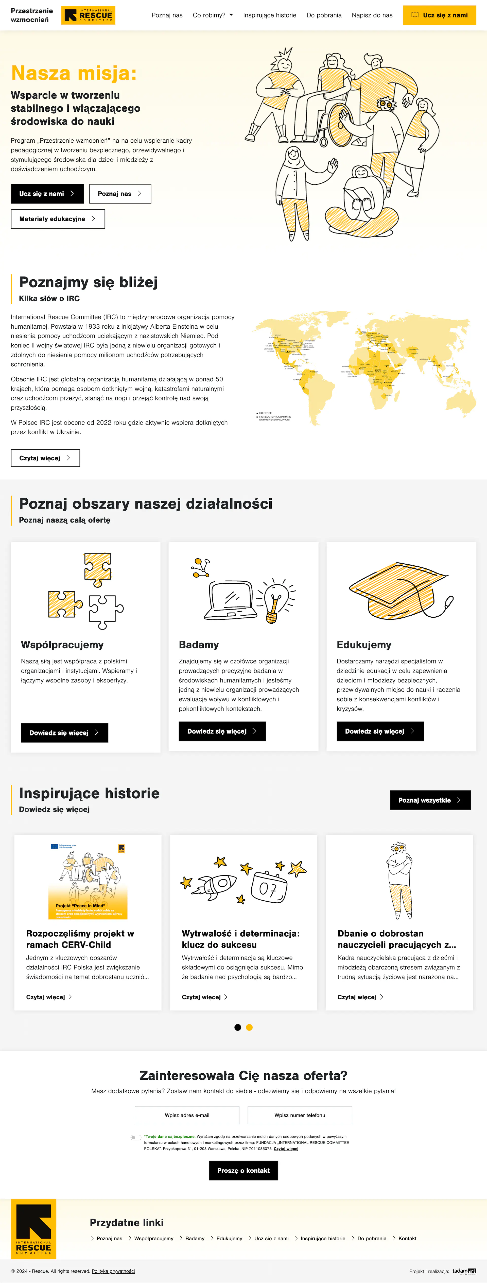 Zrzut strony wzmocnienie.edu.pl - realizacja RESCUE