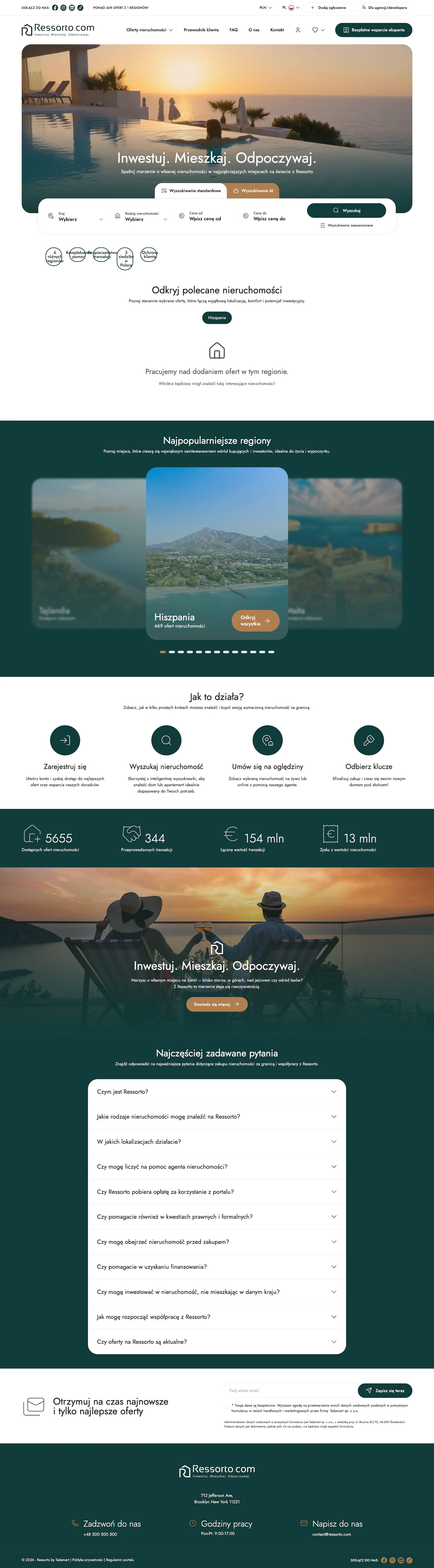 Zrzut strony ressorto.com - realizacja Ressorto